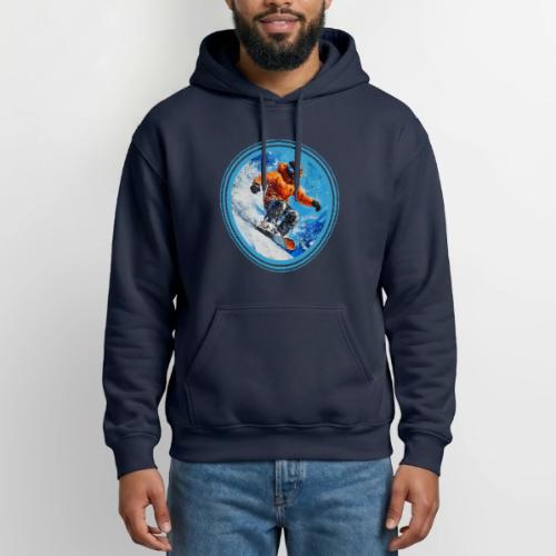 Snowboarding Motion - Gildan Heavy Blend Adult Hoodie