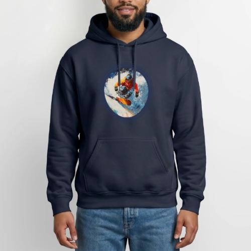 Snowboarding Rebel - Heavyweight Unisex Hoodie by Gildan
