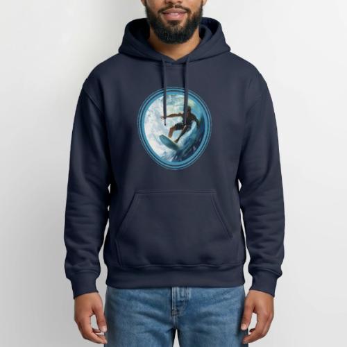 Surfing Freedom - Heavyweight Unisex Hoodie by Gildan