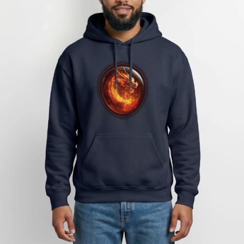 Shadow Dragon Rise - Heavyweight Unisex Hoodie by Gildan
