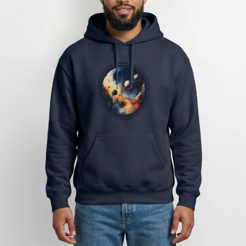 Chaotic Color Planets - Heavyweight Unisex Hoodie by Gildan