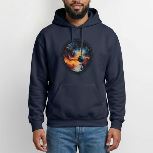 Cosmic Brush Planets - Gildan Heavy Blend Adult Hoodie