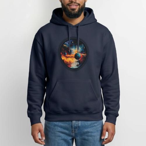 Cosmic Brush Planets - Heavyweight Unisex Hoodie by Gildan