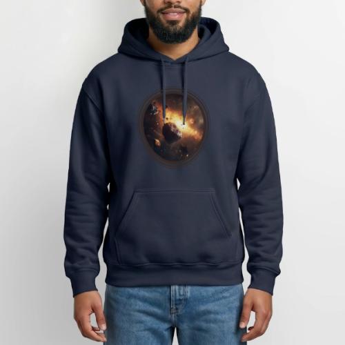 Asteroids Drift - Heavyweight Unisex Hoodie by Gildan