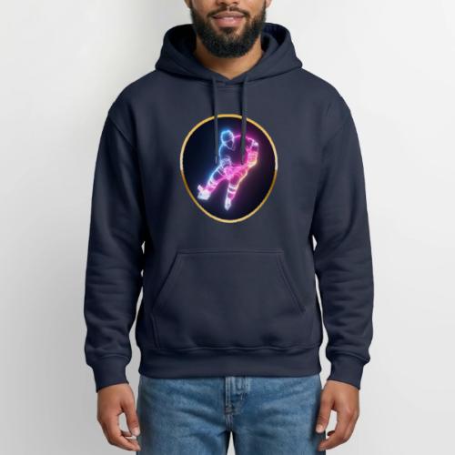 Hockey: Neon Ice Striker - Gildan Heavy Blend Adult Hoodie