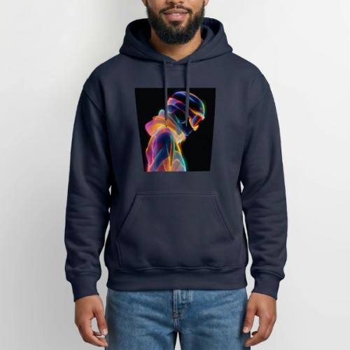 Snowboarding: Neon Gravity Ride - Gildan Heavy Blend Adult Hoodie