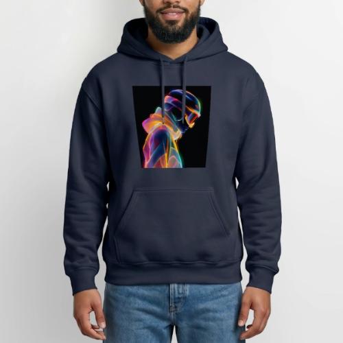 Snowboarding: Neon Gravity Ride - Heavyweight Unisex Hoodie by Gildan