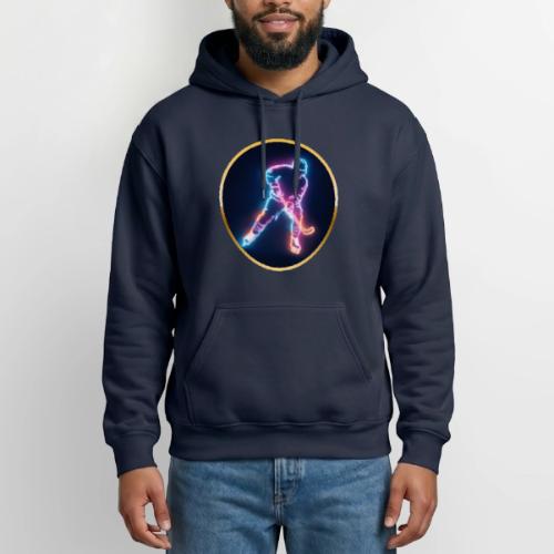 Golden Neon Hockey - Heavyweight Unisex Hoodie by Gildan