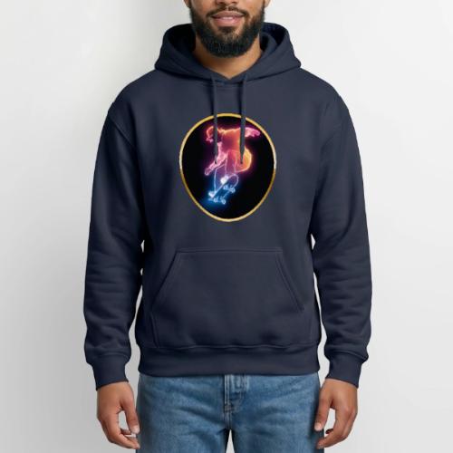 Skateboarding: Golden Trick Rider - Heavyweight Unisex Hoodie by Gildan