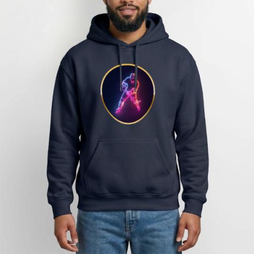 Hockey: Neon Ice Strike - Gildan Heavy Blend Adult Hoodie