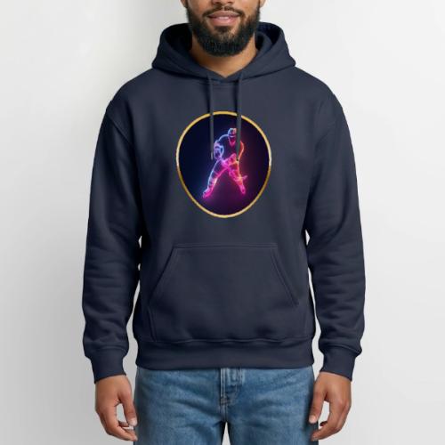Hockey: Neon Ice Strike - Heavyweight Unisex Hoodie by Gildan