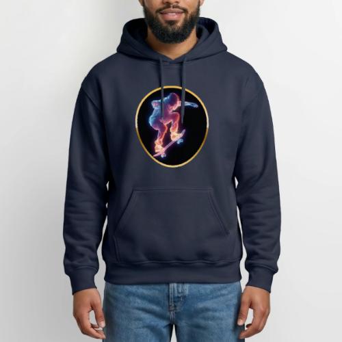 Skateboarding: Neon Skate Orbit - Gildan Heavy Blend Adult Hoodie