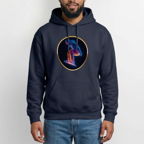 Snowboarding: Arctic Neon Leap - Gildan Heavy Blend Adult Hoodie