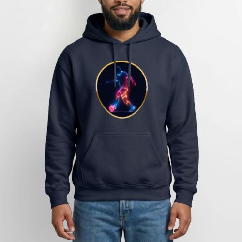 Soccer: Electric Kick Ring - Gildan Heavy Blend Adult Hoodie