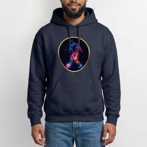 Soccer: Electric Kick Ring - Heavyweight Unisex Hoodie by Gildan