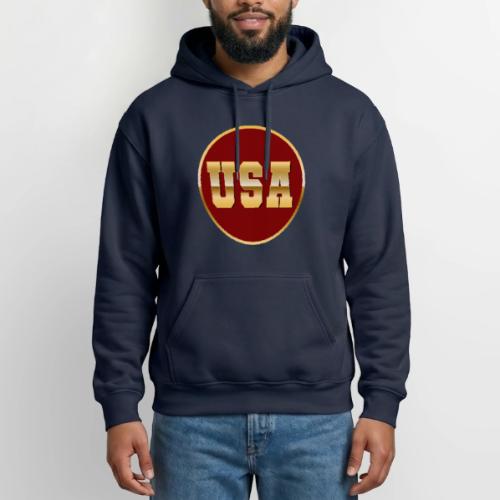 Golden USA Seal - Gildan Heavy Blend Adult Hoodie