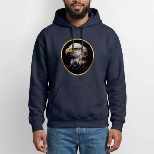 America: Golden Freedom Crest - Gildan Heavy Blend Adult Hoodie