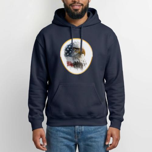 USA: Patriot Wing Emblem - Gildan Heavy Blend Adult Hoodie