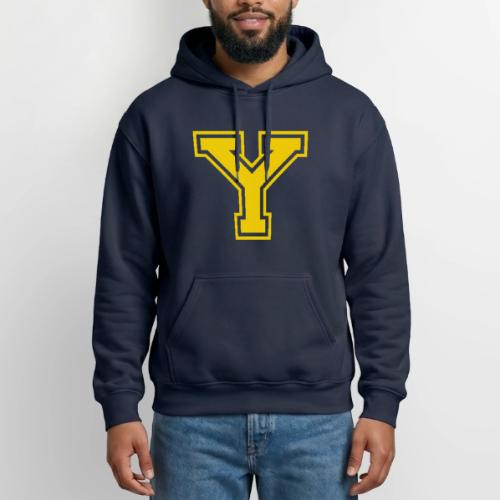 Letter Y – Capital Athletic Alphabet Monogram - Gildan Heavy Blend Adult Hoodie