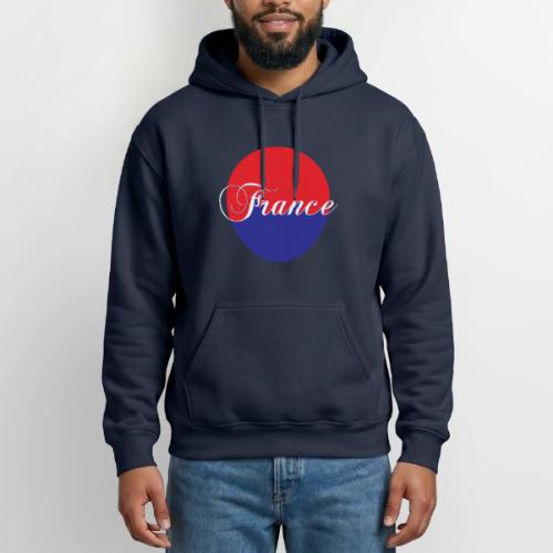 France Tricolore Circle - Heavyweight Unisex Hoodie by Gildan