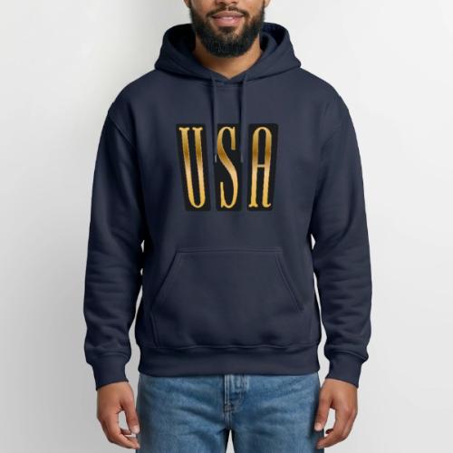 USA Gold Monolith - Heavyweight Unisex Hoodie by Gildan