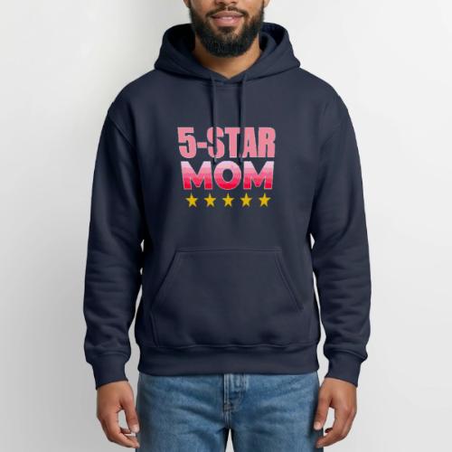 Five Stars Mom - Heavyweight Unisex Hoodie by Gildan