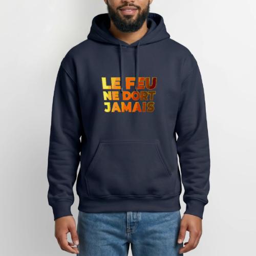 Fire never sleeps - Heavyweight Unisex Hoodie by Gildan