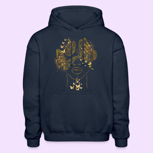 Queen Of Butterflies - Goddess Design - Gildan Heavy Blend Adult Hoodie