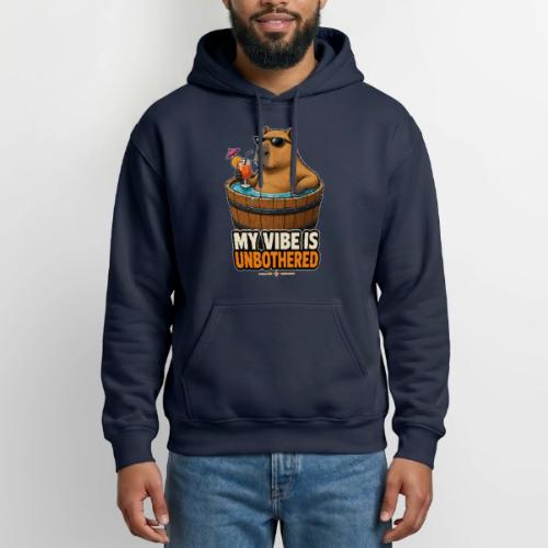Unbothered Beaver in Wooden Tub - Gildan Heavy Blend Adult Hoodie