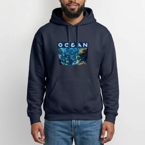 Ocean: Underwater Radiance - Heavyweight Unisex Hoodie by Gildan