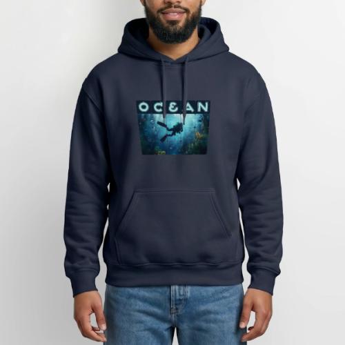 Ocean: Beneath the Blue - Heavyweight Unisex Hoodie by Gildan
