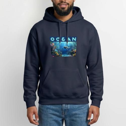 Ocean: Turtle Drift - Gildan Heavy Blend Adult Hoodie