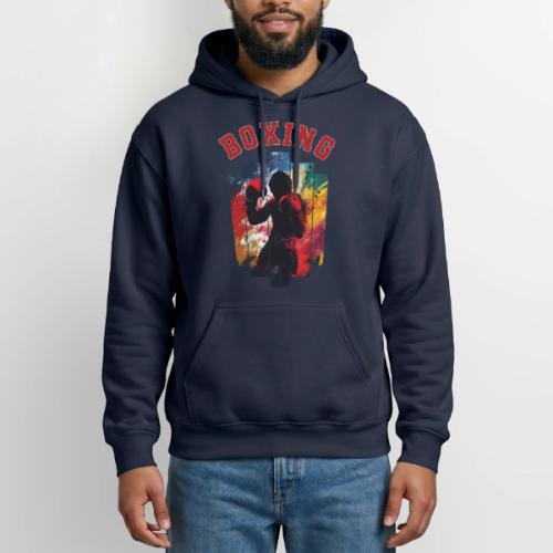 Boxing Warrior - Heavyweight Unisex Hoodie by Gildan
