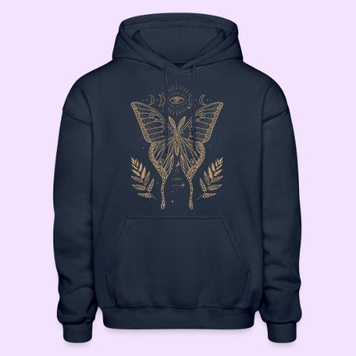 Third Eye Butterfly - Moon Cycle Design - Gildan Heavy Blend Adult Hoodie