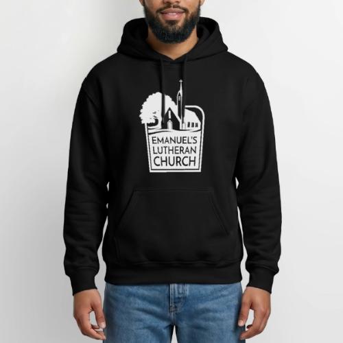 Single Vertical white2 - Heavyweight Unisex Hoodie by Gildan
