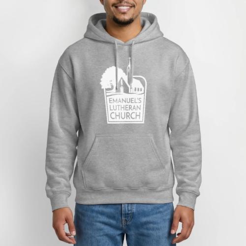 Single Vertical white2 - Heavyweight Unisex Hoodie by Gildan