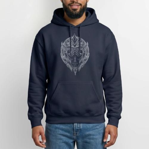 DemBoyz Logomark (White Edition) - Heavyweight Unisex Hoodie by Gildan