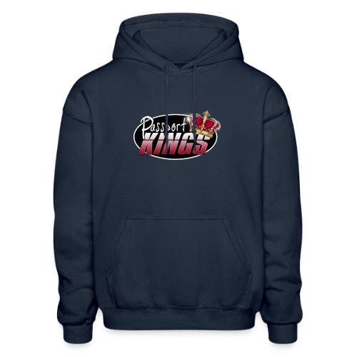 Passport Kings logo for dark shirts - Gildan Heavy Blend Adult Hoodie
