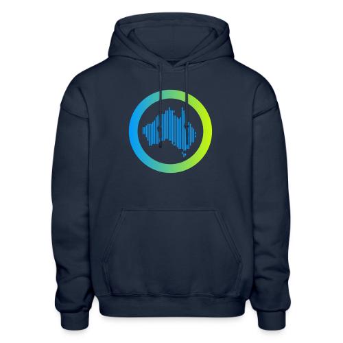 Gradient Symbol Only - Heavyweight Unisex Hoodie by Gildan