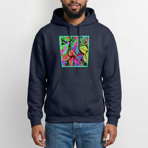 Vibrant Nature ChicLeaf Pattern - Gildan Heavy Blend Adult Hoodie