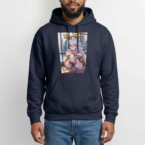 Cozy Cafe Vibes - Heavyweight Unisex Hoodie by Gildan