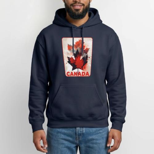 Canada Inked Leaf - Heavyweight Unisex Hoodie by Gildan