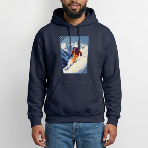 Mountain Skiing Vibes - Gildan Heavy Blend Adult Hoodie