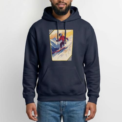 Skiing Through Snow Dreams - Gildan Heavy Blend Adult Hoodie