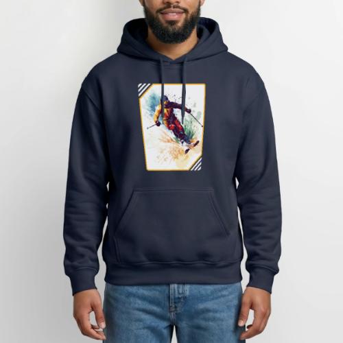 Winter Skiing Escape - Gildan Heavy Blend Adult Hoodie