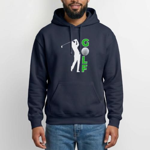 Golf: Classic Golf Motion - Gildan Heavy Blend Adult Hoodie