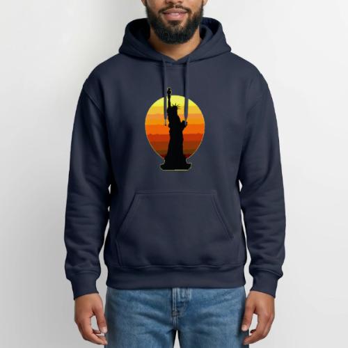 USA: Golden Horizon Liberty - Heavyweight Unisex Hoodie by Gildan