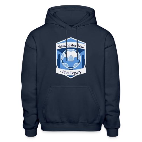 Manchester Soul Soccer City Emblem T Shirt, Gift - Heavyweight Unisex Hoodie by Gildan