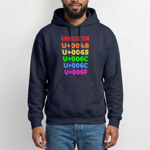 Hello, in unicode - Gildan Heavy Blend Adult Hoodie