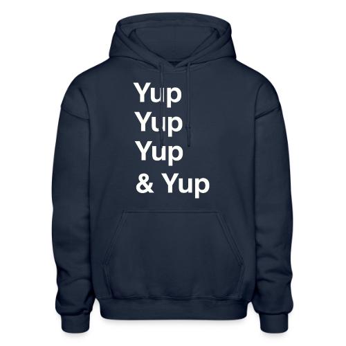 Yup, Yup, Yup & Yup - Heavyweight Unisex Hoodie by Gildan